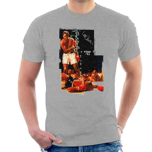 Sidney Maurer Original Portrait Of Muhammad Ali Sonny Liston Knockout Mens T-Shirt - Mens T-Shirt