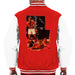 Sidney Maurer Original Portrait Of Muhammad Ali Sonny Liston Knockout Mens Varsity Jacket - Red/White / Small - Mens Varsity Jacket