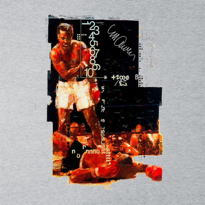 Sidney Maurer Original Portrait Of Muhammad Ali Sonny Liston Knockout Mens T-Shirt - Mens T-Shirt