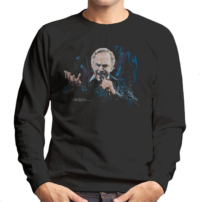 Sidney Maurer Original Portrait Of Neil Diamond Singing Mens Sweatshirt - Mens Sweatshirt