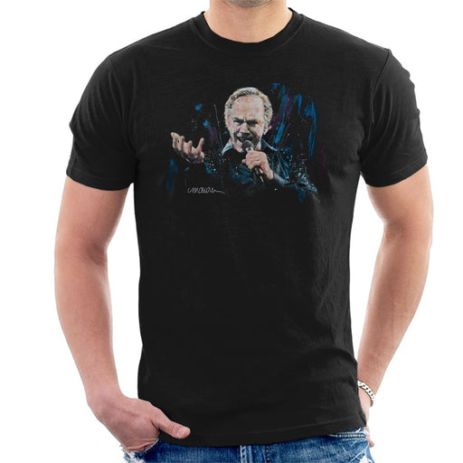 Sidney Maurer Original Portrait Of Neil Diamond Singing Mens T-Shirt - Mens T-Shirt