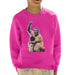 Sidney Maurer Original Portrait Of Pele Kids Sweatshirt - X-Small (3-4 yrs) / Hot Pink - Kids Boys Sweatshirt