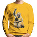 Sidney Maurer Original Portrait Of Pele Mens Sweatshirt - Small / Gold - Mens Sweatshirt
