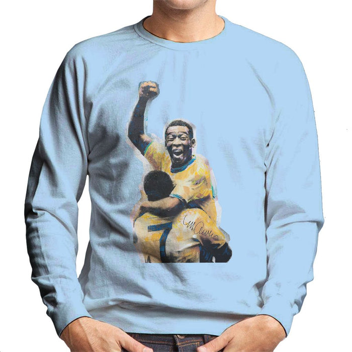 Sidney Maurer Original Portrait Of Pele Mens Sweatshirt - Mens Sweatshirt