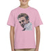 Sidney Maurer Original Portrait Of Steve McQueen Kids T-Shirt - X-Small (3-4 yrs) / Light Pink - Kids Boys T-Shirt