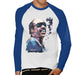 Sidney Maurer Original Portrait Of Stevie Wonder Mens Baseball Long Sleeved T-Shirt - Mens Baseball Long Sleeved T-Shirt