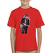 Sidney Maurer Original Portrait Of Bob Dylan On Bass Kids T-Shirt - Kids Boys T-Shirt