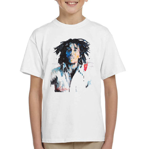 Sidney Maurer Original Portrait Of Bob Marley Kid's T-Shirt