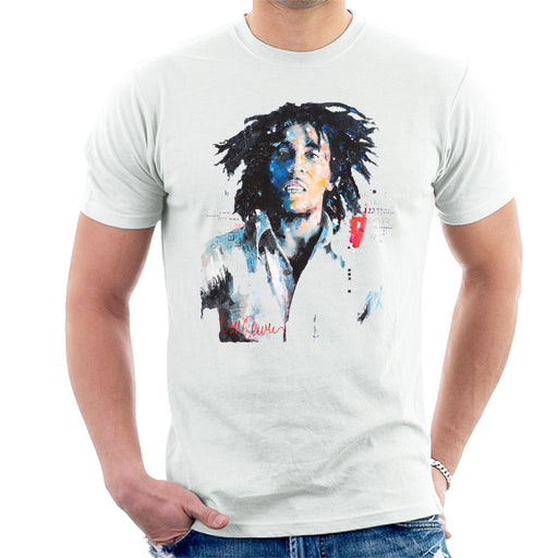 Sidney Maurer Original Portrait Of Bob Marley Men's T-Shirt