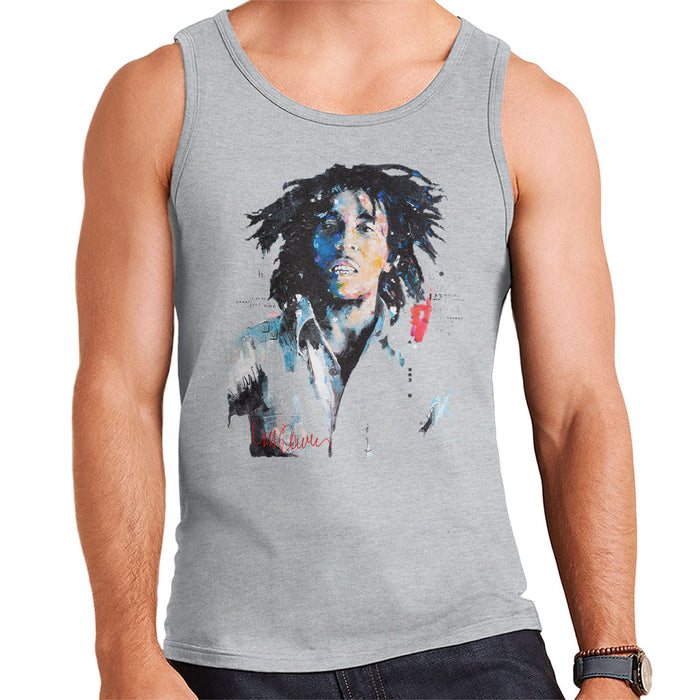 Sidney Maurer Original Portrait Of Bob Marley Men's Vest