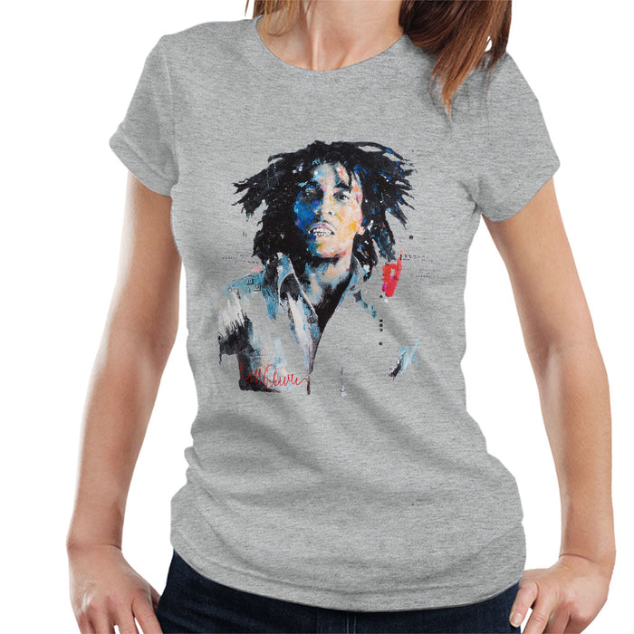 Sidney Maurer Original Portrait Of Bob Marley Women's T-Shirt