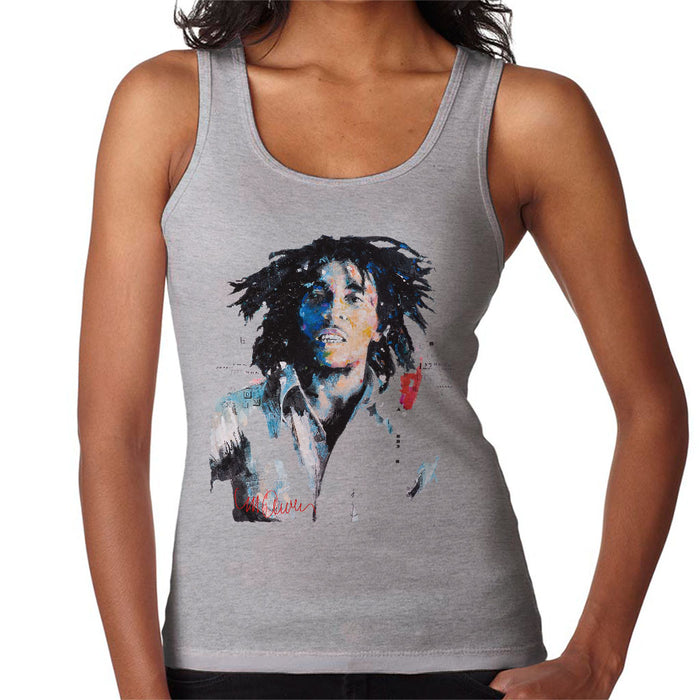 Sidney Maurer Original Portrait Of Bob Marley Women's Vest