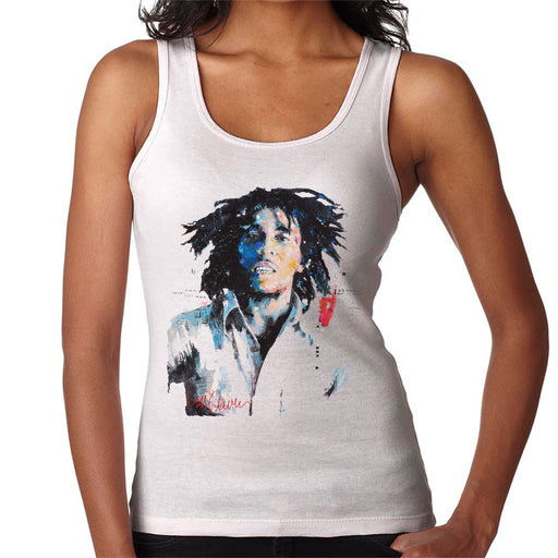 Sidney Maurer Original Portrait Of Bob Marley Women's Vest