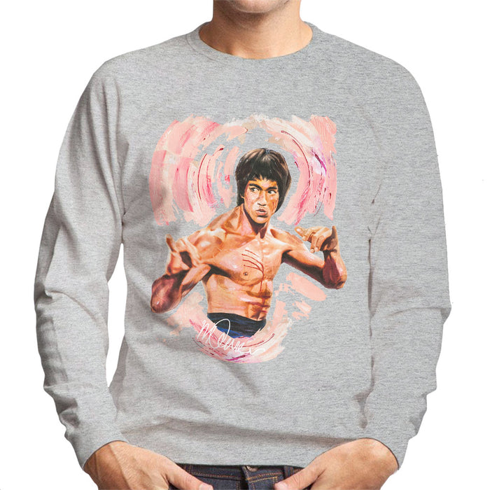 Sidney Maurer Original Portrait Of Bruce Lee Enter The Dragon Men's Sweatshirt