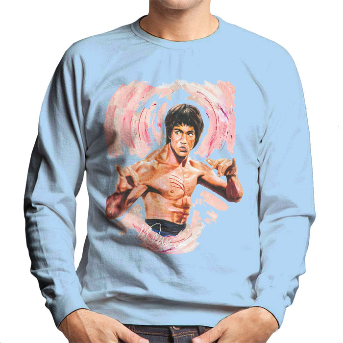 Sidney Maurer Original Portrait Of Bruce Lee Enter The Dragon Men's Sweatshirt