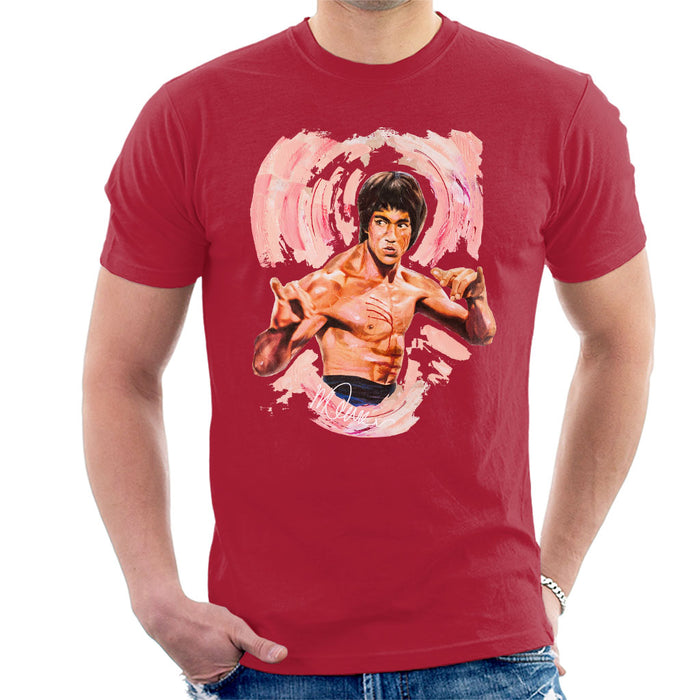 Sidney Maurer Original Portrait Of Bruce Lee Enter The Dragon Men's T-Shirt