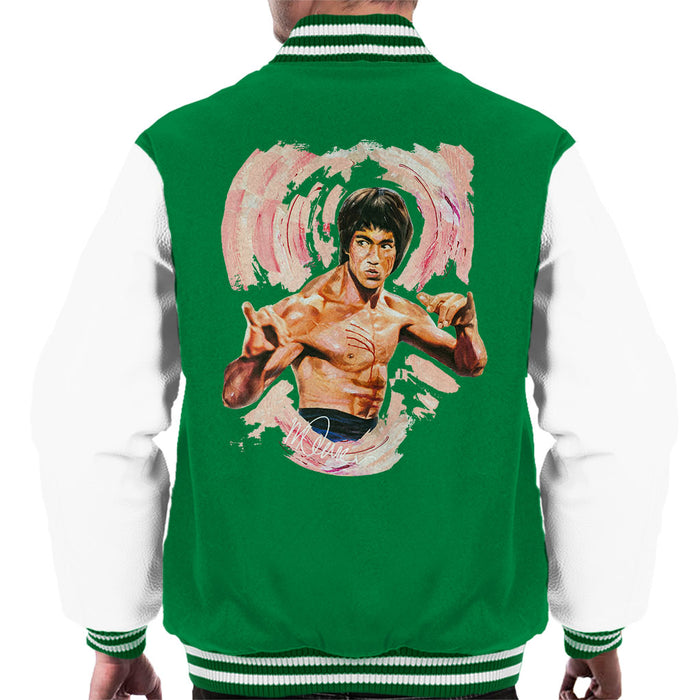 Sidney Maurer Original Portrait Of Bruce Lee Enter The Dragon Men's Varsity Jacket