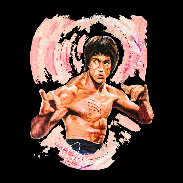 Sidney Maurer Original Portrait Of Bruce Lee Enter The Dragon Kid's Varsity Jacket