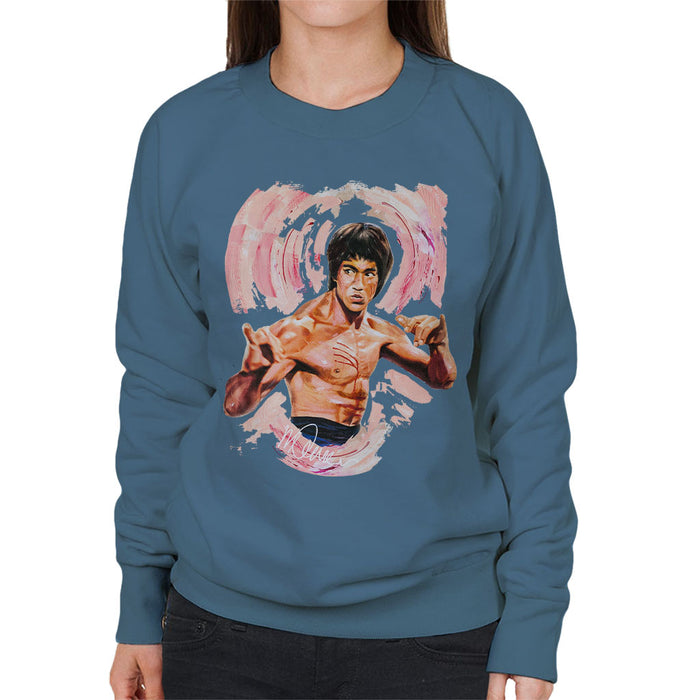 Sidney Maurer Original Portrait Of Bruce Lee Enter The Dragon Women's Sweatshirt