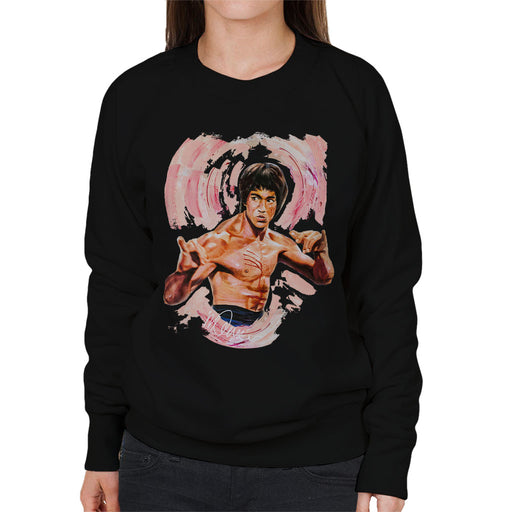 Sidney Maurer Original Portrait Of Bruce Lee Enter The Dragon Women's Sweatshirt