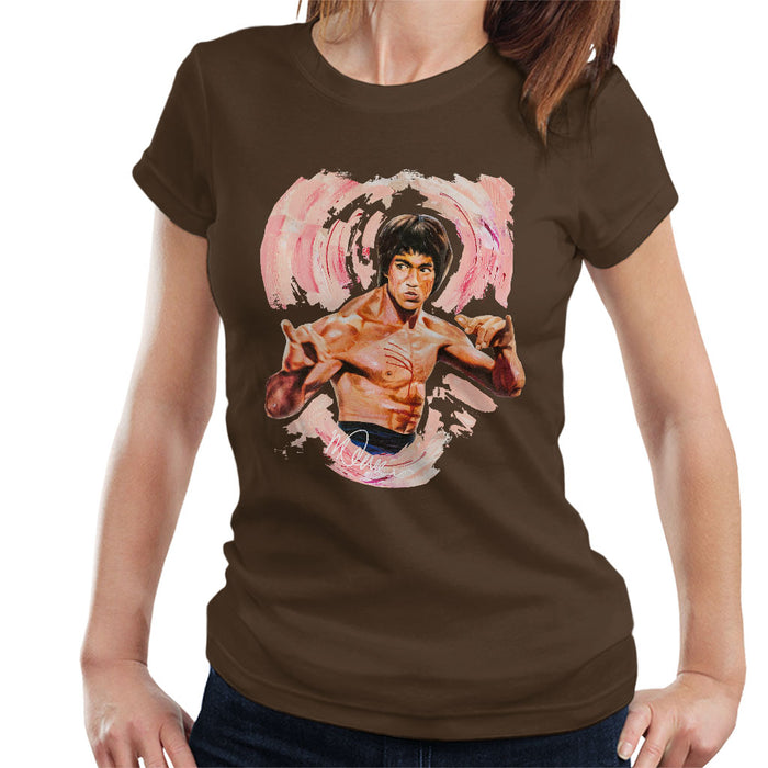 Sidney Maurer Original Portrait Of Bruce Lee Enter The Dragon Women's T-Shirt