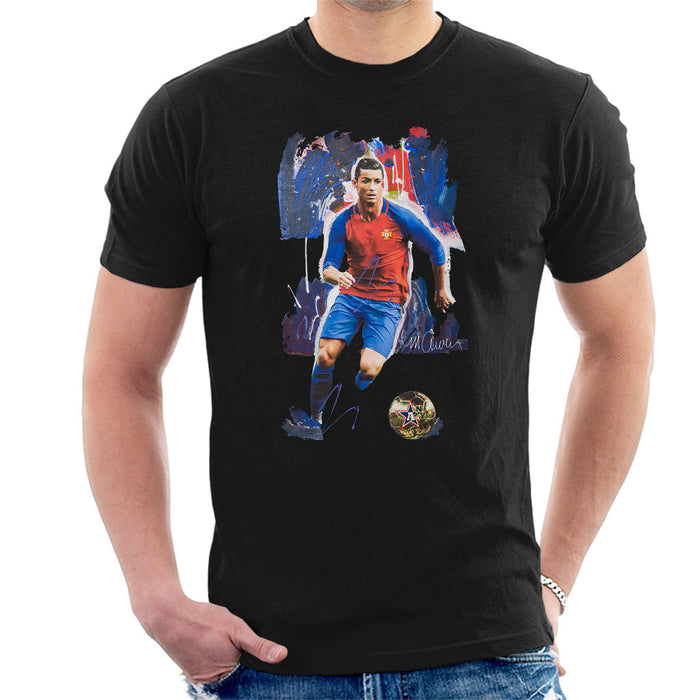 Sidney Maurer Original Portrait Of Cristiano Ronaldo Men's T-Shirt