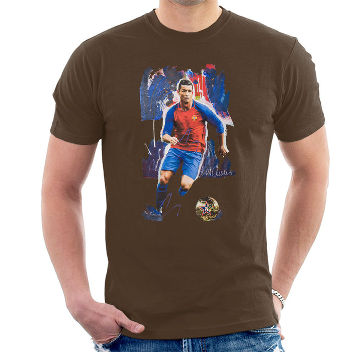 Sidney Maurer Original Portrait Of Cristiano Ronaldo Men's T-Shirt