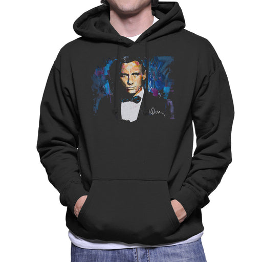 Sidney Maurer Original Portrait Of Daniel Craig James Bond Men's Hooded Sweatshirt