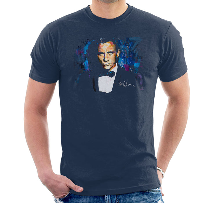 Sidney Maurer Original Portrait Of Daniel Craig James Bond Men's T-Shirt