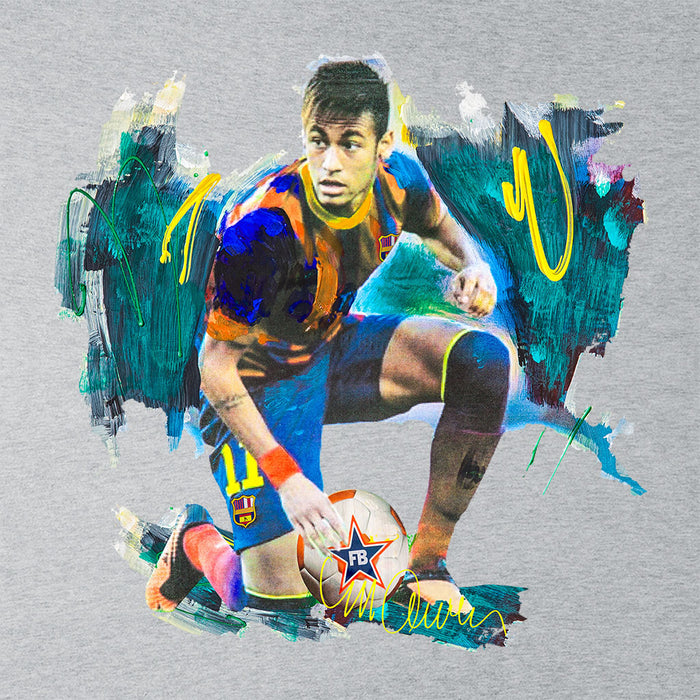 Sidney Maurer Original Portrait Of Neymar Barcelona FC Women's Sweatshirt