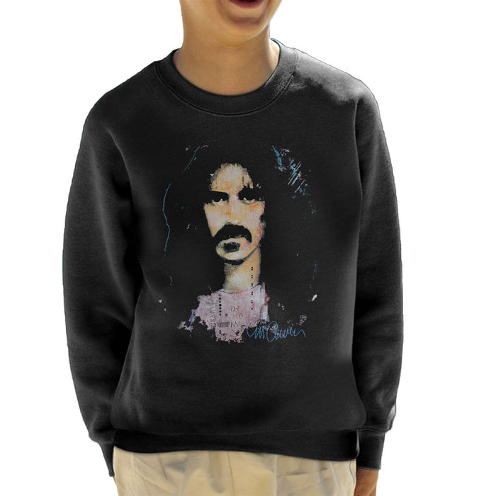 Sidney Maurer Original Portrait Of Frank Zappa Kid's Sweatshirt