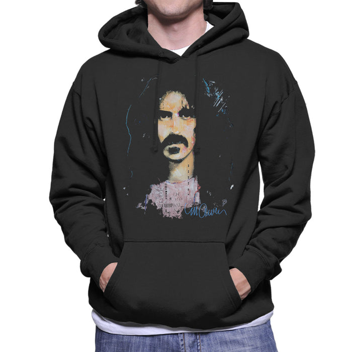 Sidney Maurer Original Portrait Of Frank Zappa Men's Hooded Sweatshirt