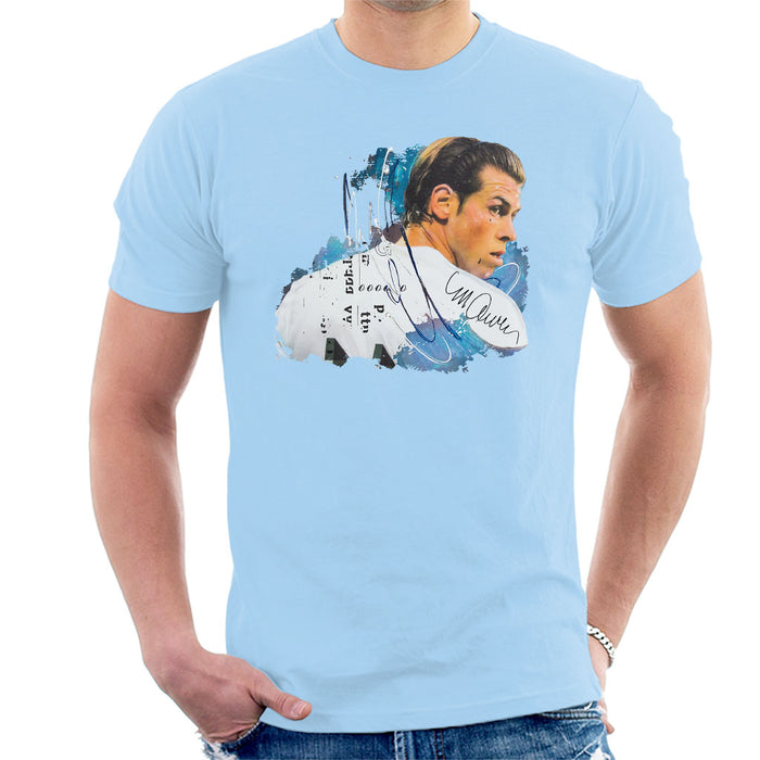 Sidney Maurer Original Portrait Of Gareth Bale Men's T-Shirt
