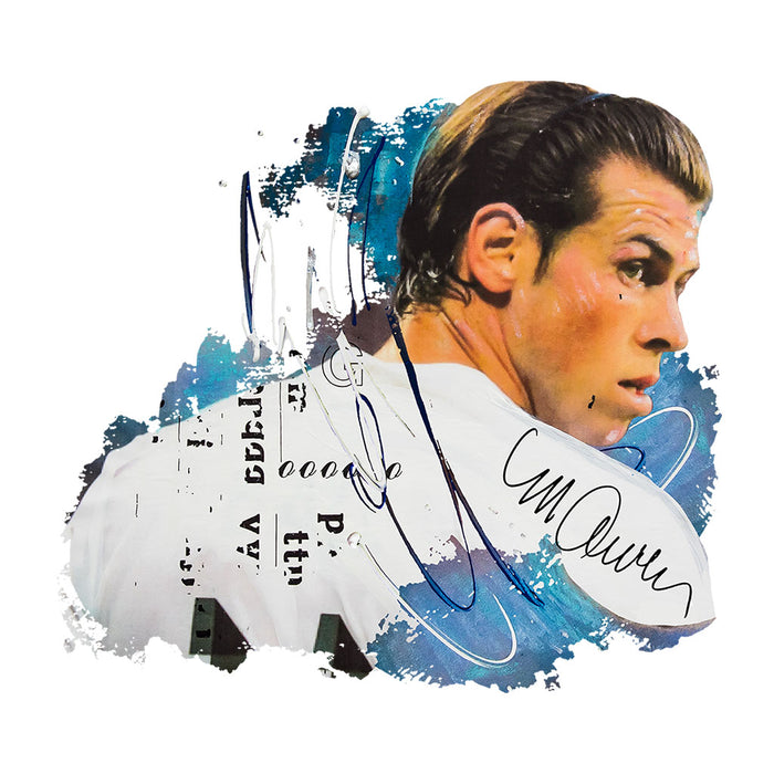 Sidney Maurer Original Portrait Of Gareth Bale Men's Baseball Long Sleeved T-Shirt
