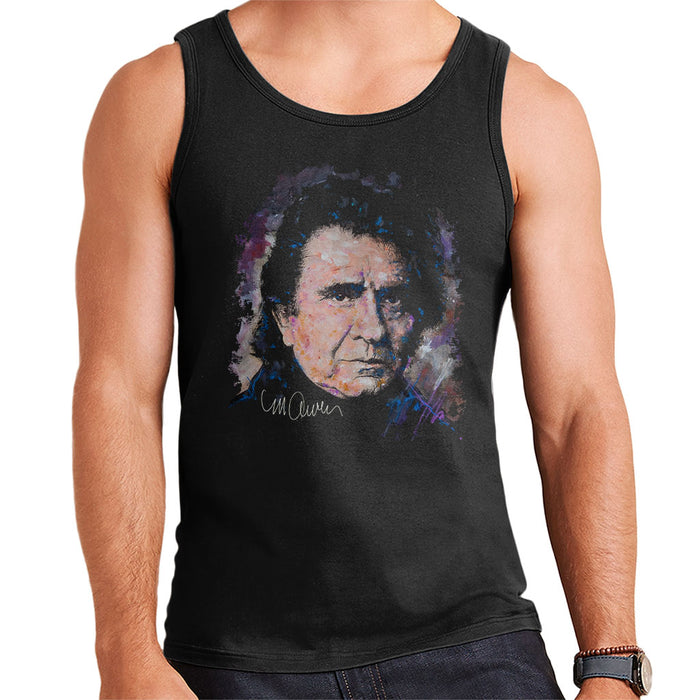 Sidney Maurer Original Portrait Of Johnny Cash Men's Vest