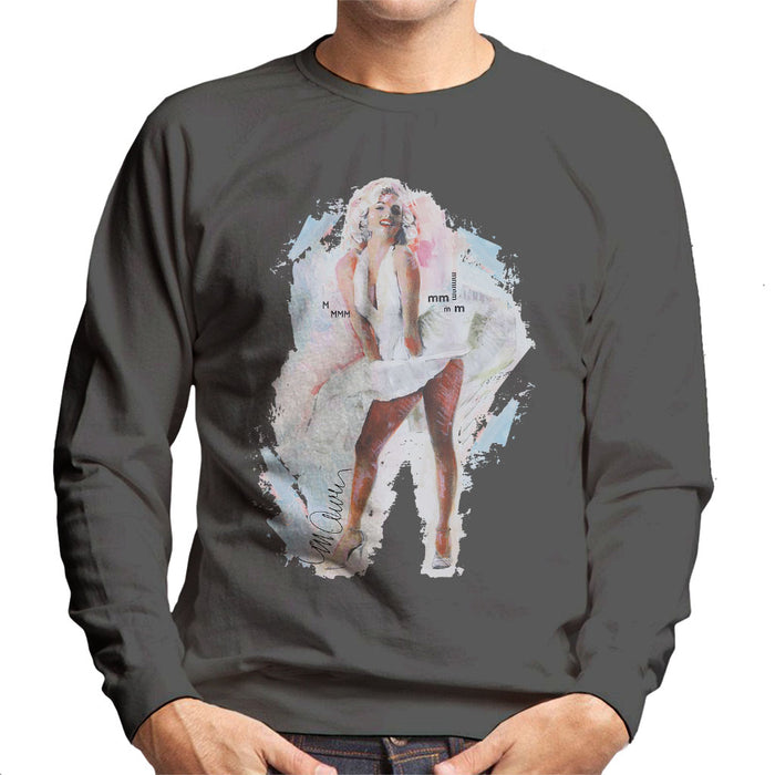 Sidney Maurer Original Portrait Of Marilyn Monroe Skirt Men's Sweatshirt