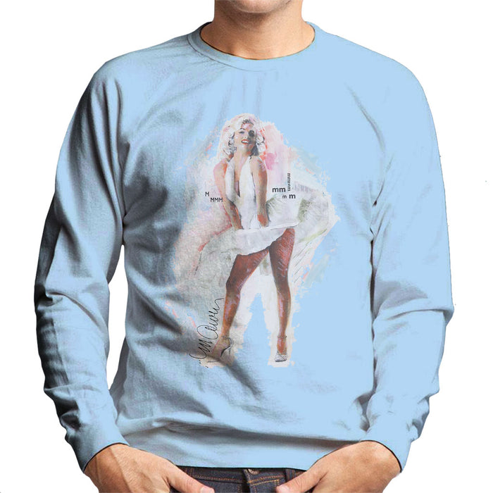 Sidney Maurer Original Portrait Of Marilyn Monroe Skirt Men's Sweatshirt