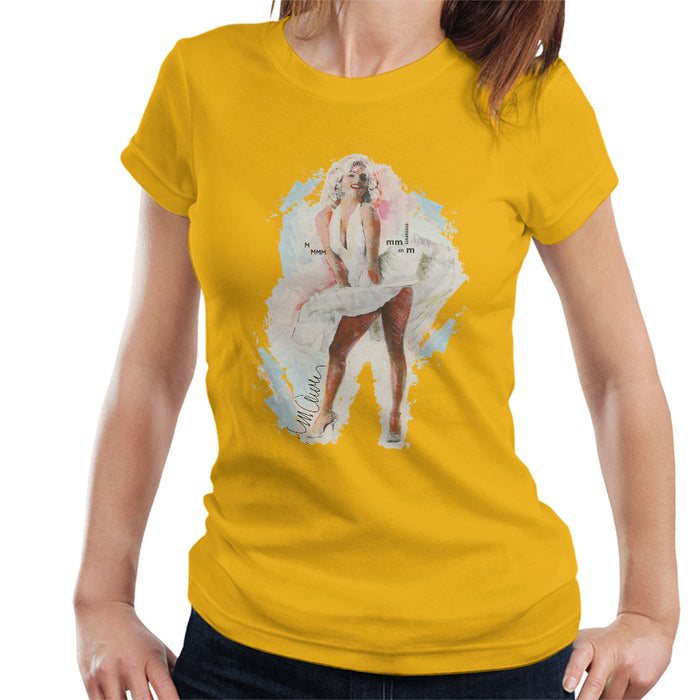 Sidney Maurer Original Portrait Of Marilyn Monroe Skirt Women's T-Shirt