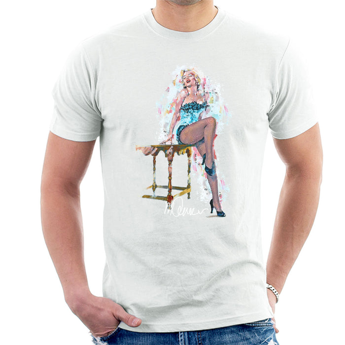 Sidney Maurer Original Portrait Of Marilyn Monroe Stockings Men's T-Shirt