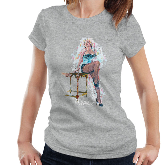 Sidney Maurer Original Portrait Of Marilyn Monroe Stockings Women's T-Shirt