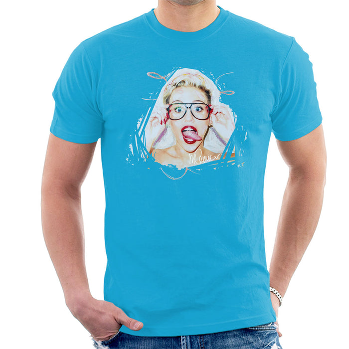 Sidney Maurer Original Portrait Of Miley Cyrus Men's T-Shirt