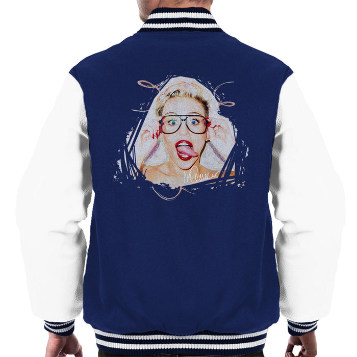 Sidney Maurer Original Portrait Of Miley Cyrus Men's Varsity Jacket