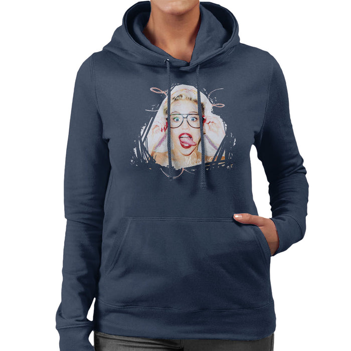 Sidney Maurer Original Portrait Of Miley Cyrus Women's Hooded Sweatshirt