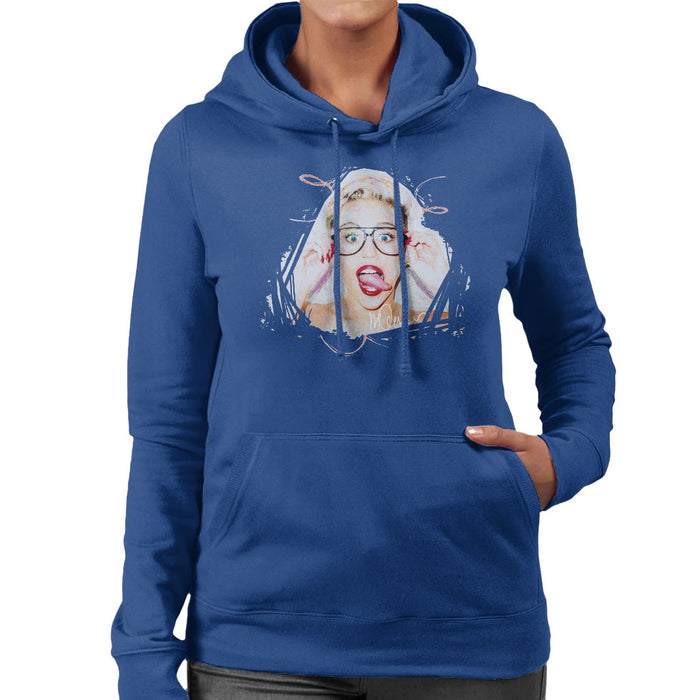 Sidney Maurer Original Portrait Of Miley Cyrus Women's Hooded Sweatshirt