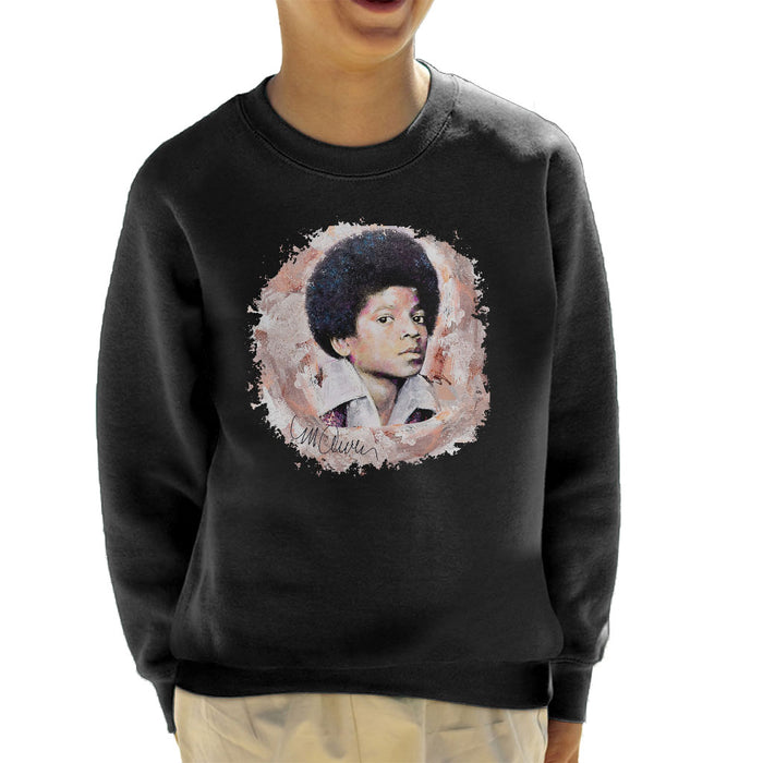 Sidney Maurer Original Portrait Of Michael Jackson Young Kid's Sweatshirt