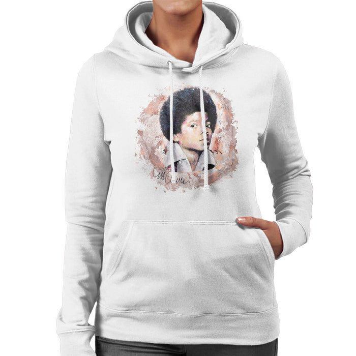 Sidney Maurer Original Portrait Of Michael Jackson Young Women's Hooded Sweatshirt