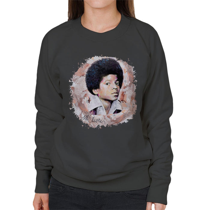 Sidney Maurer Original Portrait Of Michael Jackson Young Women's Sweatshirt