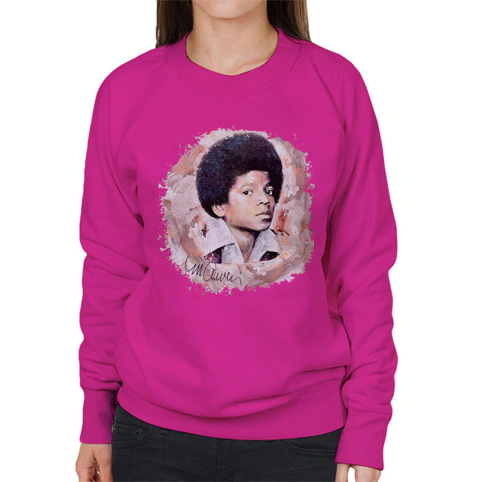 Sidney Maurer Original Portrait Of Michael Jackson Young Women's Sweatshirt