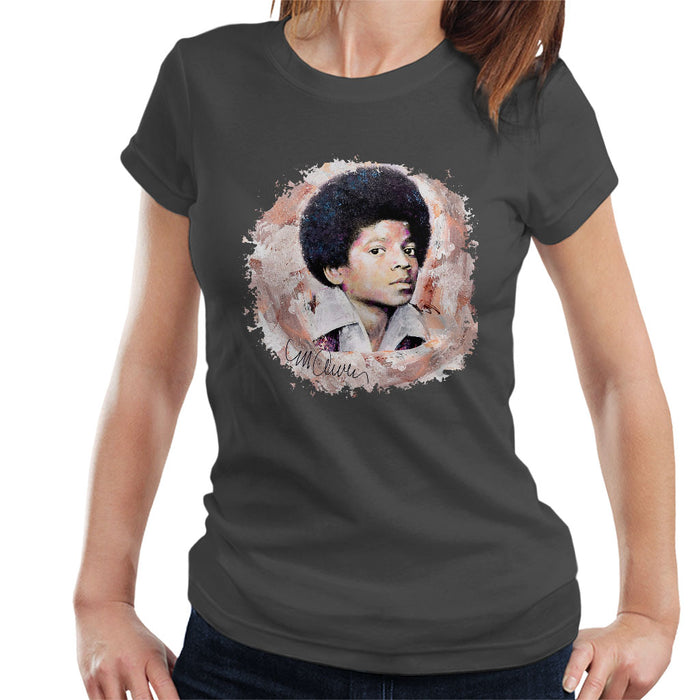 Sidney Maurer Original Portrait Of Young Michael Jackson Women's T-Shirt