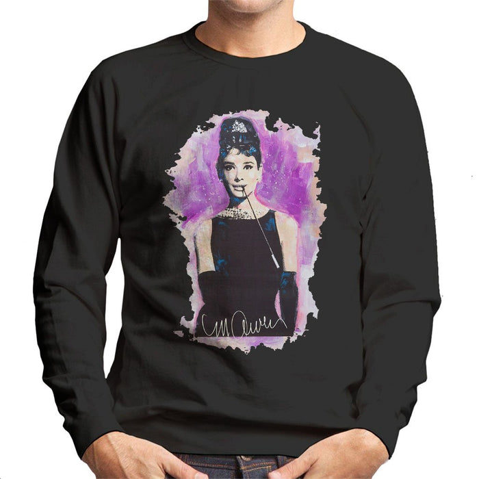 Sidney Maurer Original Portrait Of Audrey Hepburn Mens Sweatshirt - Mens Sweatshirt